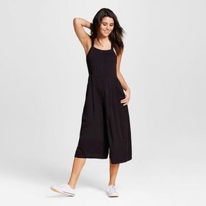 Black wide leg jumpsuit